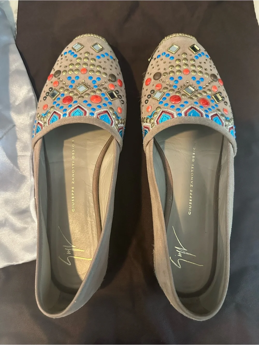 GIUSEPPE ZANOTTI SUEDE ESPADRILLES